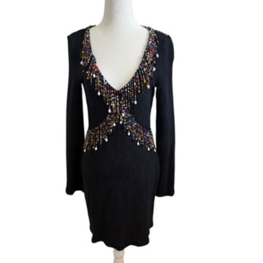 NWT CHRISTOPHER KANE Beaded mini Dress size 44 M US8